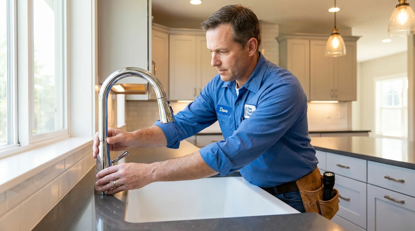 Kitchen faucet installation by Johns Plumbing LLC in Butte