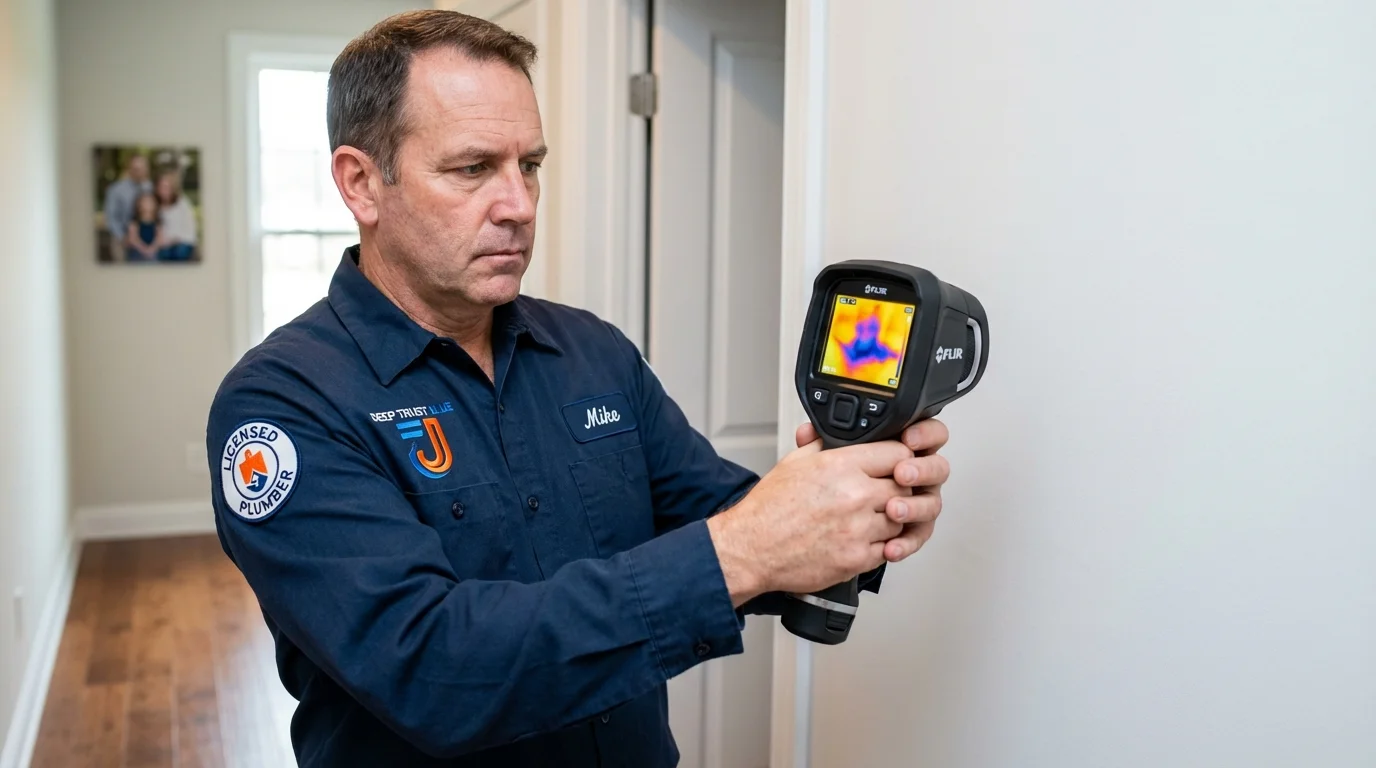 Thermal imaging leak detection by Johns Plumbing LLC in Butte