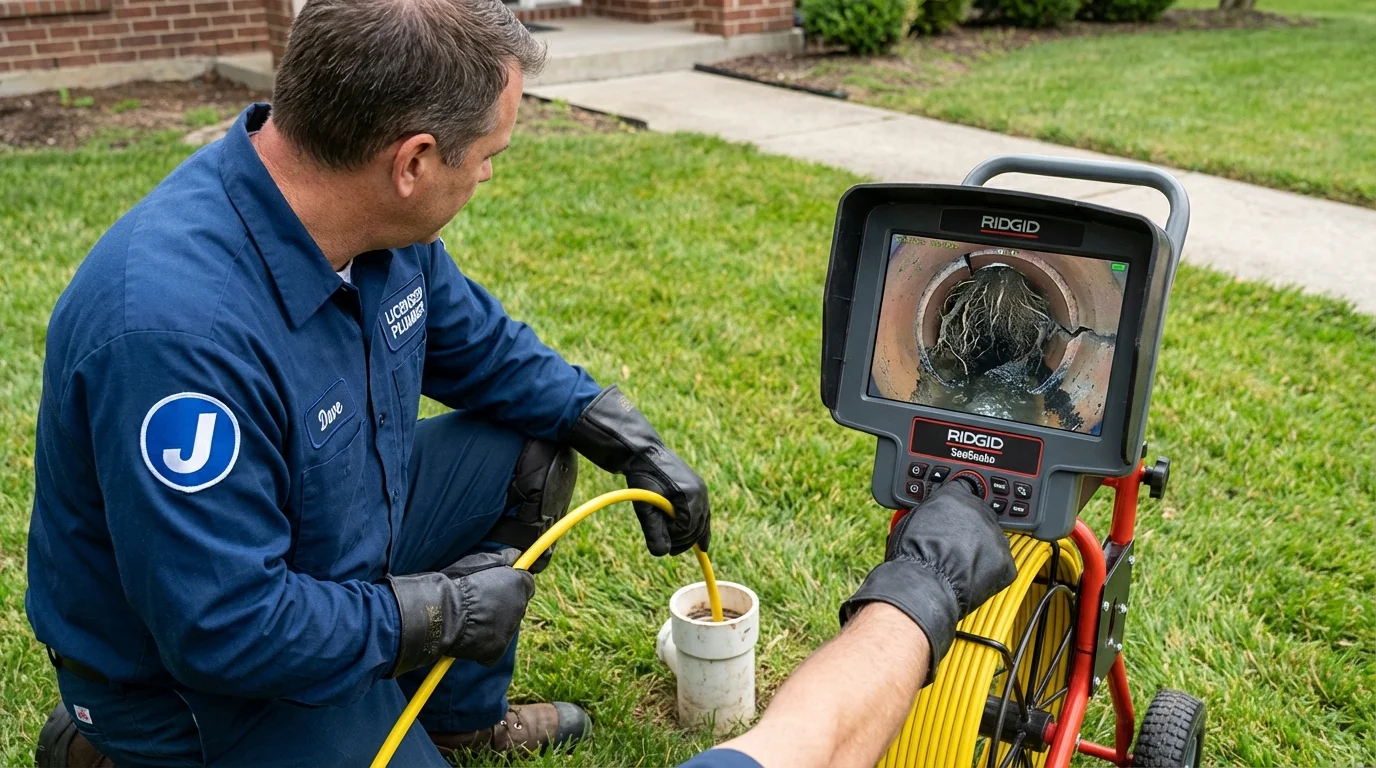 Sewer camera inspection being performed by Johns Plumbing LLC in Butte